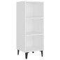 vidaXL Aparador de madera de ingeniería blanco 34,5x32,5x90 cm vidaXL Aparador de madera de ingeniería blanco 34,5x32,5x90 cm