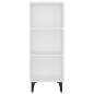 vidaXL Aparador de madera de ingeniería blanco 34,5x32,5x90 cm vidaXL Aparador de madera de ingeniería blanco 34,5x32,5x90 cm