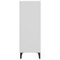 vidaXL Aparador de madera de ingeniería blanco 34,5x32,5x90 cm vidaXL Aparador de madera de ingeniería blanco 34,5x32,5x90 cm