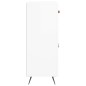 vidaXL Aparador de madera contrachapada blanco brillante 69,5x34x90 cm vidaXL Aparador de madera contrachapada blanco brillante 69,5x34x90 cm