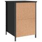 vidaXL Mesita de noche madera contrachapada negro 40x42x60 cm vidaXL Mesita de noche madera contrachapada negro 40x42x60 cm