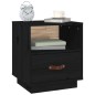 vidaXL Mesitas de noche 2 uds madera maciza de pino negro 40x34x45 cm vidaXL Mesitas de noche 2 uds madera maciza de pino negro 40x34x45 cm