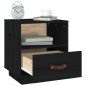 vidaXL Mesitas de noche 2 uds madera maciza de pino negro 40x34x45 cm vidaXL Mesitas de noche 2 uds madera maciza de pino negro 40x34x45 cm