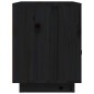 vidaXL Mesitas de noche 2 uds madera maciza de pino negro 40x34x45 cm vidaXL Mesitas de noche 2 uds madera maciza de pino negro 40x34x45 cm