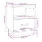 vidaXL Mesitas de noche 2 uds madera maciza de pino negro 40x34x45 cm vidaXL Mesitas de noche 2 uds madera maciza de pino negro 40x34x45 cm