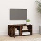 vidaXL Mueble para TV madera contrachapada roble ahumado 80x31,5x36 cm vidaXL Mueble para TV madera contrachapada roble ahumado 80x31,5x36 cm