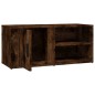 vidaXL Mueble para TV madera contrachapada roble ahumado 80x31,5x36 cm vidaXL Mueble para TV madera contrachapada roble ahumado 80x31,5x36 cm