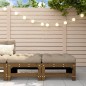 vidaXL Taburetes de jardín con cojines 2 uds madera pino marrón miel vidaXL Taburetes de jardín con cojines 2 uds madera pino marrón miel