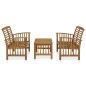 vidaXL Juego de muebles de jardín 3 piezas madera de acacia maciza vidaXL Juego de muebles de jardín 3 piezas madera de acacia maciza