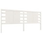 vidaXL Cabecero madera maciza de pino blanco 146x4x100 cm