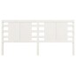 vidaXL Cabecero madera maciza de pino blanco 146x4x100 cm