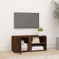 vidaXL Mueble para TV madera contrachapada roble marrón 80x31,5x36 cm vidaXL Mueble para TV madera contrachapada roble marrón 80x31,5x36 cm