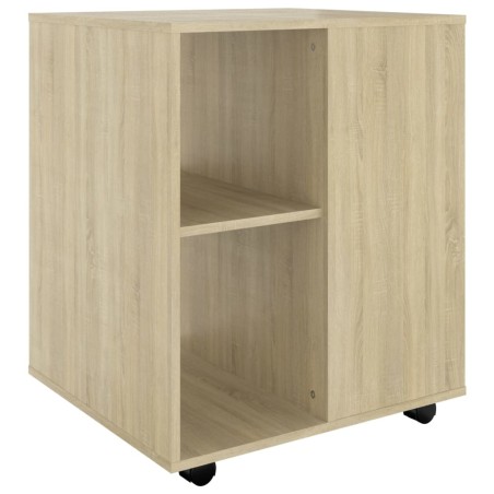 vidaXL Armario con ruedas madera contrachapada roble Sonoma 60x53x72cm