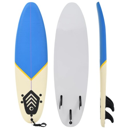vidaXL Tabla de surf 170 cm azul y crema