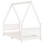vidaXL Estructura de cama para niños madera de pino blanco 80x160 cm vidaXL Estructura de cama para niños madera de pino blanco 80x160 cm