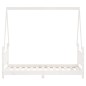 vidaXL Estructura de cama para niños madera de pino blanco 80x160 cm vidaXL Estructura de cama para niños madera de pino blanco 80x160 cm