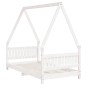 vidaXL Estructura de cama para niños madera de pino blanco 80x160 cm vidaXL Estructura de cama para niños madera de pino blanco 80x160 cm