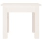 vidaXL Mesa de centro de madera maciza de pino blanco 35x35x30 cm
