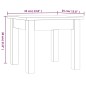vidaXL Mesa de centro de madera maciza de pino blanco 35x35x30 cm