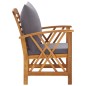vidaXL Muebles de jardín 5 piezas con cojines madera maciza de acacia vidaXL Muebles de jardín 5 piezas con cojines madera maciza de acacia