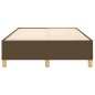 vidaXL Estructura de cama box spring tela marrón 120x200 cm