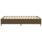 vidaXL Estructura de cama box spring tela marrón 120x200 cm