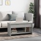 vidaXL Mesa de centro madera contrachapada gris hormigón 102x50x52,5cm vidaXL Mesa de centro madera contrachapada gris hormigón 102x50x52,5cm