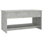 vidaXL Mesa de centro madera contrachapada gris hormigón 102x50x52,5cm vidaXL Mesa de centro madera contrachapada gris hormigón 102x50x52,5cm