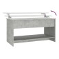 vidaXL Mesa de centro madera contrachapada gris hormigón 102x50x52,5cm vidaXL Mesa de centro madera contrachapada gris hormigón 102x50x52,5cm