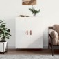 vidaXL Aparador de madera contrachapada blanco brillante 69,5x34x90 cm vidaXL Aparador de madera contrachapada blanco brillante 69,5x34x90 cm