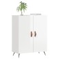 vidaXL Aparador de madera contrachapada blanco brillante 69,5x34x90 cm vidaXL Aparador de madera contrachapada blanco brillante 69,5x34x90 cm