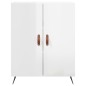 vidaXL Aparador de madera contrachapada blanco brillante 69,5x34x90 cm vidaXL Aparador de madera contrachapada blanco brillante 69,5x34x90 cm