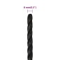 vidaXL Cuerda de trabajo polipropileno negro 8 mm 25 m vidaXL Cuerda de trabajo polipropileno negro 8 mm 25 m