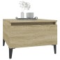 vidaXL Mesa auxiliar madera contrachapada roble Sonoma 50x46x35 cm vidaXL Mesa auxiliar madera contrachapada roble Sonoma 50x46x35 cm
