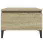 vidaXL Mesa auxiliar madera contrachapada roble Sonoma 50x46x35 cm vidaXL Mesa auxiliar madera contrachapada roble Sonoma 50x46x35 cm
