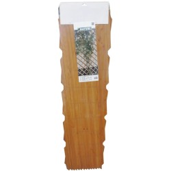 Nature Enrejado de jardín madera marrón 100x300 cm 