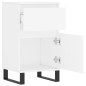 vidaXL Aparadores 2 uds madera de ingeniería blanco 40x35x70 cm