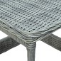 vidaXL Mesa de jardín ratán sintético gris claro 45x45x46,5 cm vidaXL Mesa de jardín ratán sintético gris claro 45x45x46,5 cm