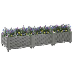 vidaXL Arriate polipropileno 120x40x23 cm