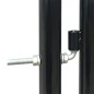 vidaXL Puerta de valla de jardín negra 300x225 cm