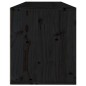 vidaXL Armario de pared de madera maciza de pino negro 100x30x35 cm vidaXL Armario de pared de madera maciza de pino negro 100x30x35 cm