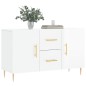 vidaXL Aparador de madera de ingeniería blanco brillante 100x36x60 cm vidaXL Aparador de madera de ingeniería blanco brillante 100x36x60 cm