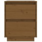 vidaXL Mesita de noche madera maciza de pino marrón miel 40x35x50 cm vidaXL Mesita de noche madera maciza de pino marrón miel 40x35x50 cm