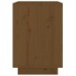 vidaXL Mesita de noche madera maciza de pino marrón miel 40x35x50 cm vidaXL Mesita de noche madera maciza de pino marrón miel 40x35x50 cm