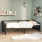 vidaXL Sofá cama 3 plazas madera maciza pino gris oscuro 90x200 cm vidaXL Sofá cama 3 plazas madera maciza pino gris oscuro 90x200 cm