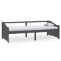 vidaXL Sofá cama 3 plazas madera maciza pino gris oscuro 90x200 cm vidaXL Sofá cama 3 plazas madera maciza pino gris oscuro 90x200 cm