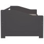 vidaXL Sofá cama 3 plazas madera maciza pino gris oscuro 90x200 cm vidaXL Sofá cama 3 plazas madera maciza pino gris oscuro 90x200 cm