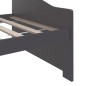 vidaXL Sofá cama 3 plazas madera maciza pino gris oscuro 90x200 cm vidaXL Sofá cama 3 plazas madera maciza pino gris oscuro 90x200 cm