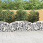 vidaXL Cesta de gaviones forma arco hierro galvanizado 200x50x60/80 cm vidaXL Cesta de gaviones forma arco hierro galvanizado 200x50x60/80 cm