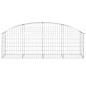 vidaXL Cesta de gaviones forma arco hierro galvanizado 200x50x60/80 cm vidaXL Cesta de gaviones forma arco hierro galvanizado 200x50x60/80 cm